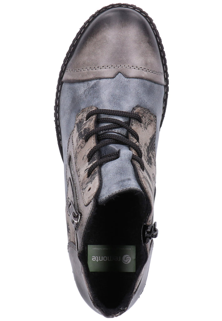 Remonte Stiefelette Leder Grau - surf4shoes