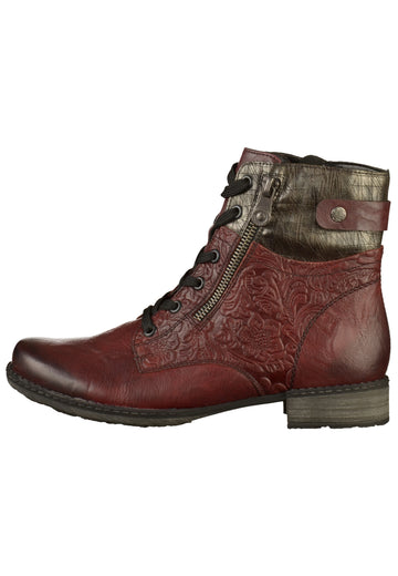 Remonte Stiefelette Leder Rot - surf4shoes