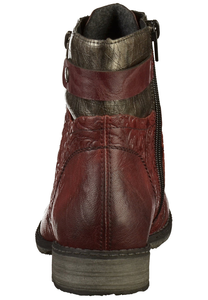Remonte Stiefelette Leder Rot - surf4shoes
