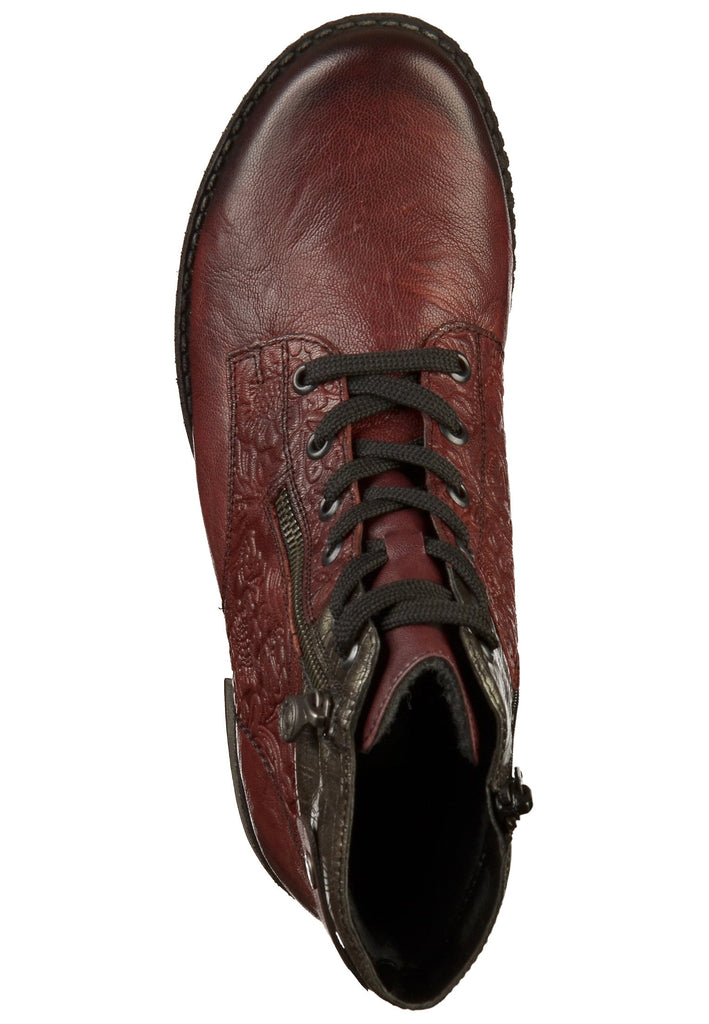 Remonte Stiefelette Leder Rot - surf4shoes