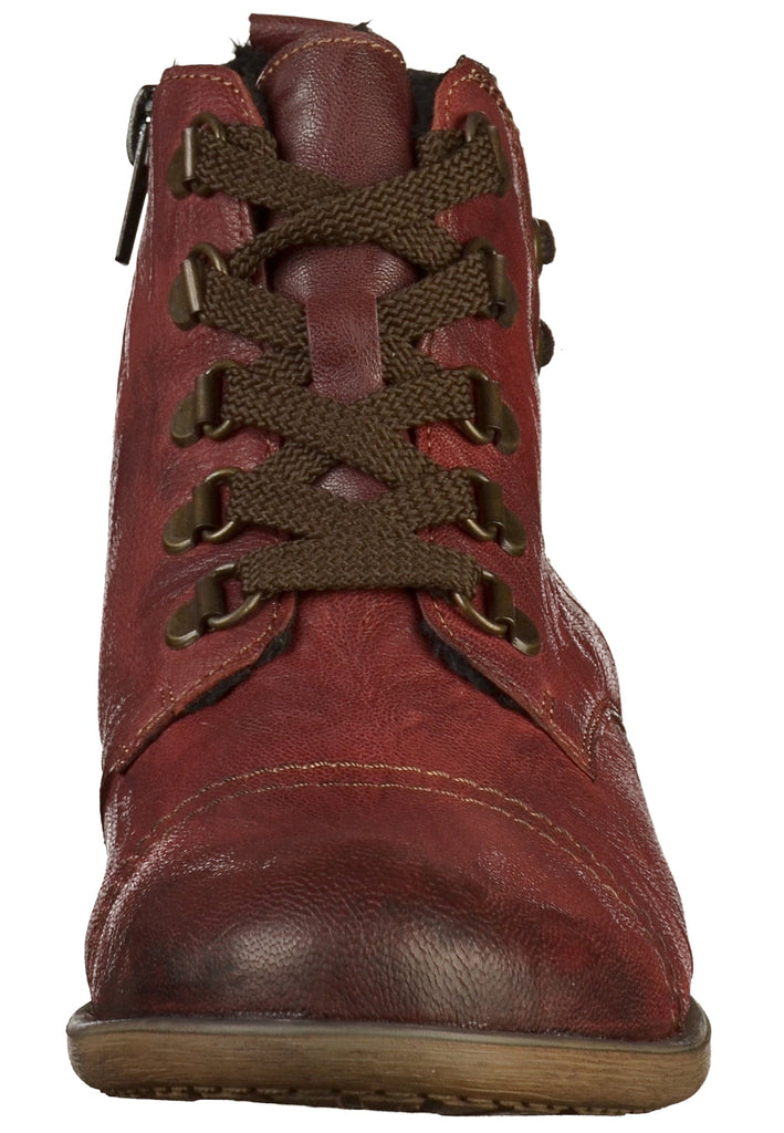 Remonte Stiefelette Lederimitat Rot - surf4shoes