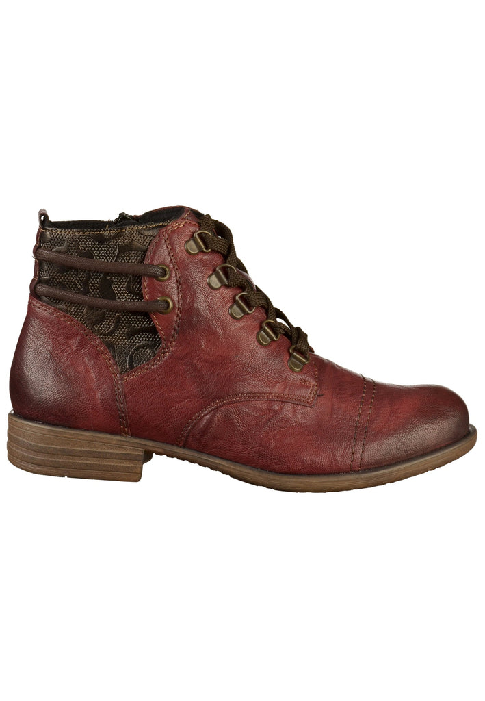 Remonte Stiefelette Lederimitat Rot - surf4shoes