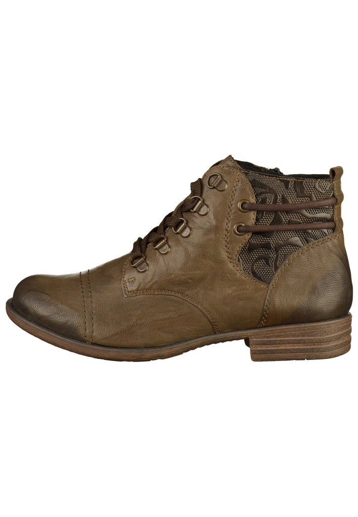 Remonte Stiefelette Lederimitat Oliv - surf4shoes