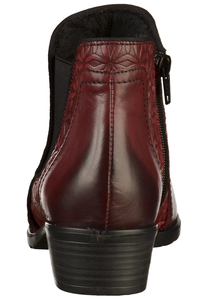 Remonte Stiefelette Lederimitat Rot - surf4shoes