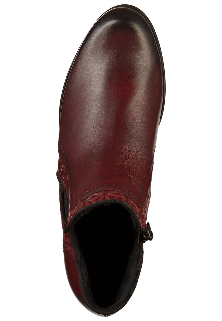 Remonte Stiefelette Lederimitat Rot - surf4shoes