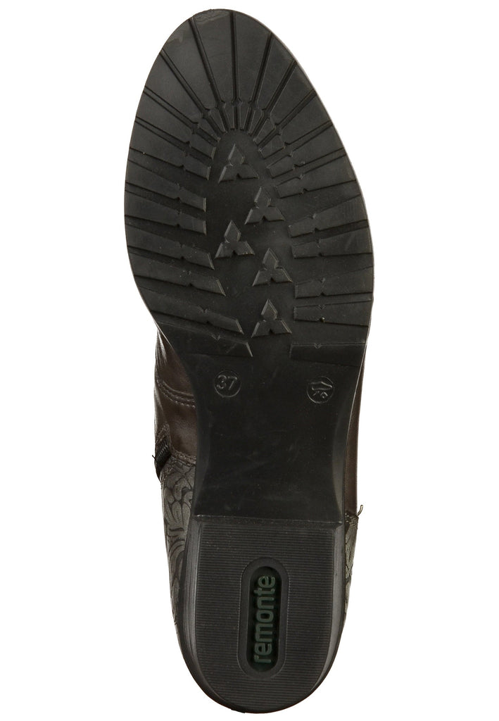 Remonte Stiefelette Leder Schwarz - surf4shoes