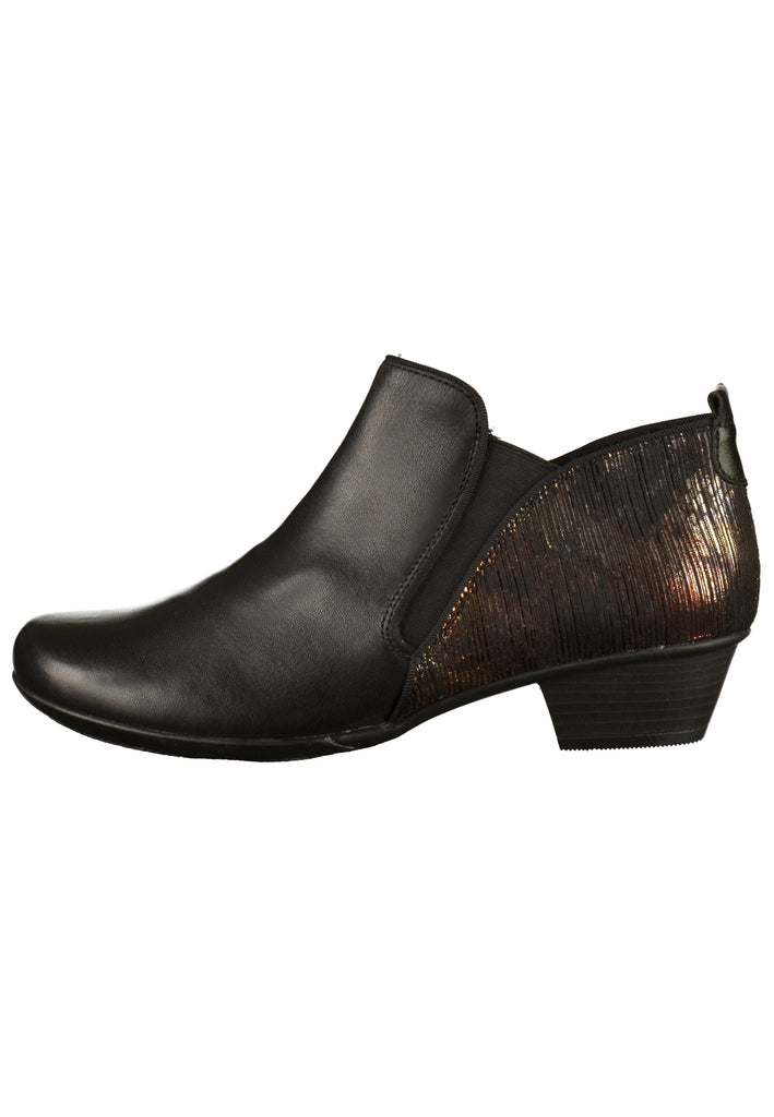 Remonte Stiefelette Lederimitat Schwarz - surf4shoes