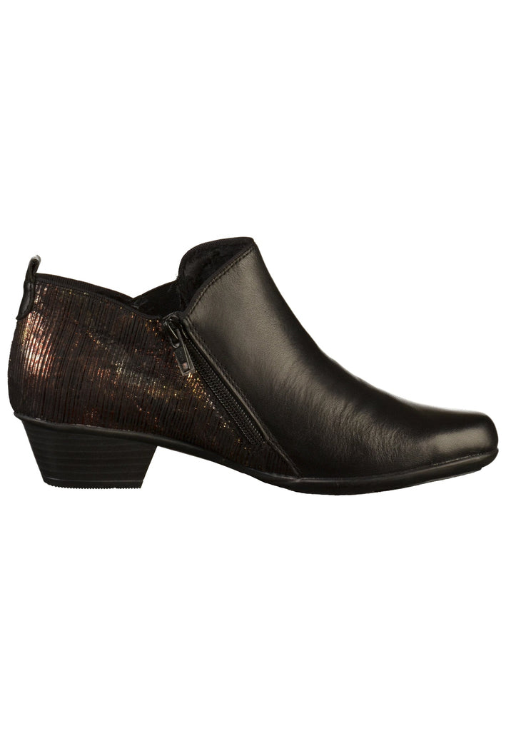 Remonte Stiefelette Lederimitat Schwarz - surf4shoes