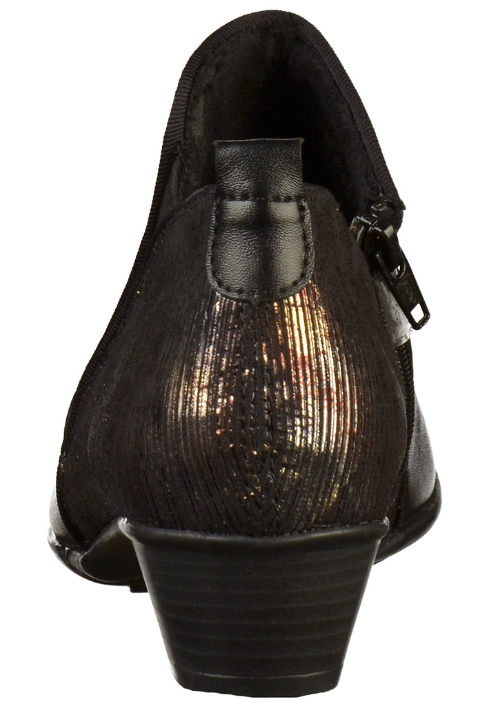 Remonte Stiefelette Lederimitat Schwarz - surf4shoes