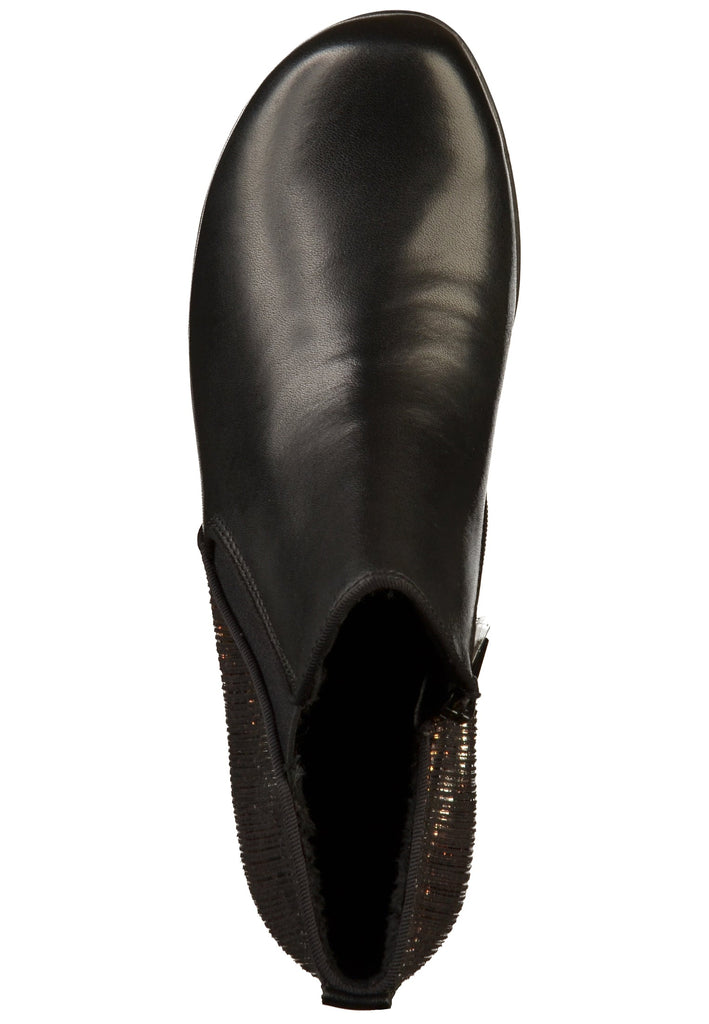 Remonte Stiefelette Lederimitat Schwarz - surf4shoes