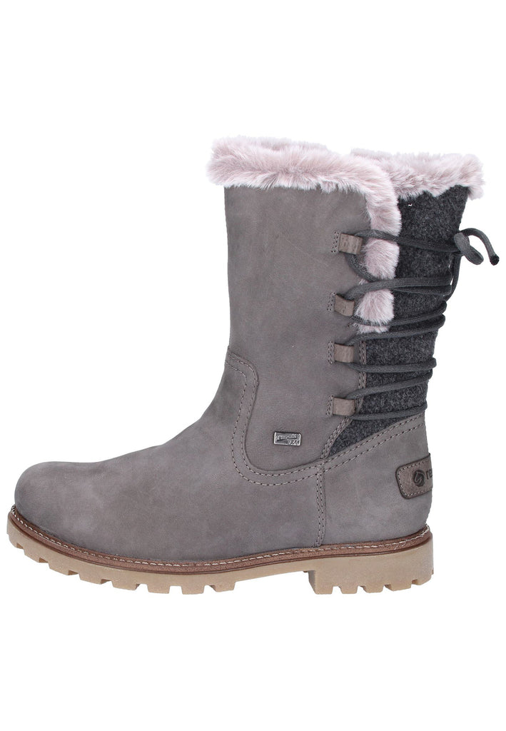 Remonte Stiefel Leder Grau - surf4shoes