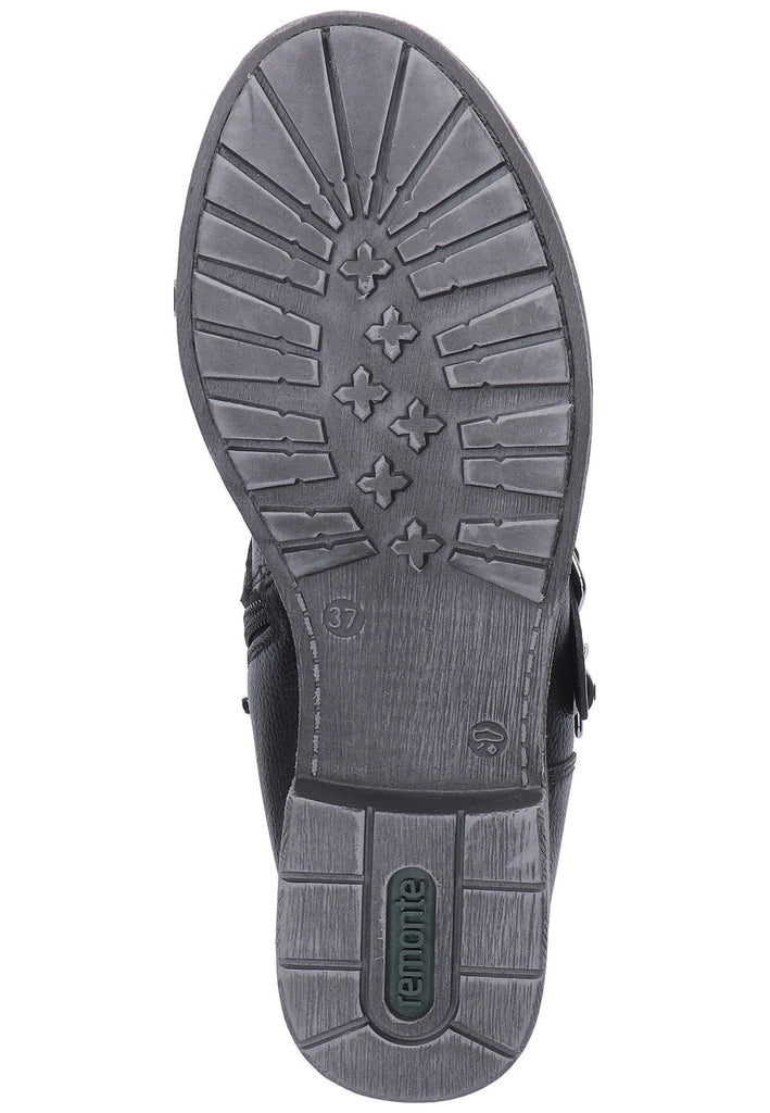 Remonte Stiefelette Leder Schwarz - surf4shoes