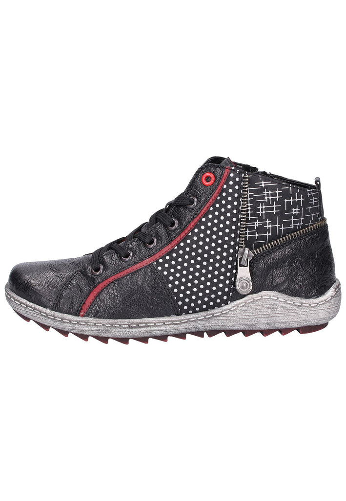 Remonte Stiefelette Leder Schwarz - surf4shoes