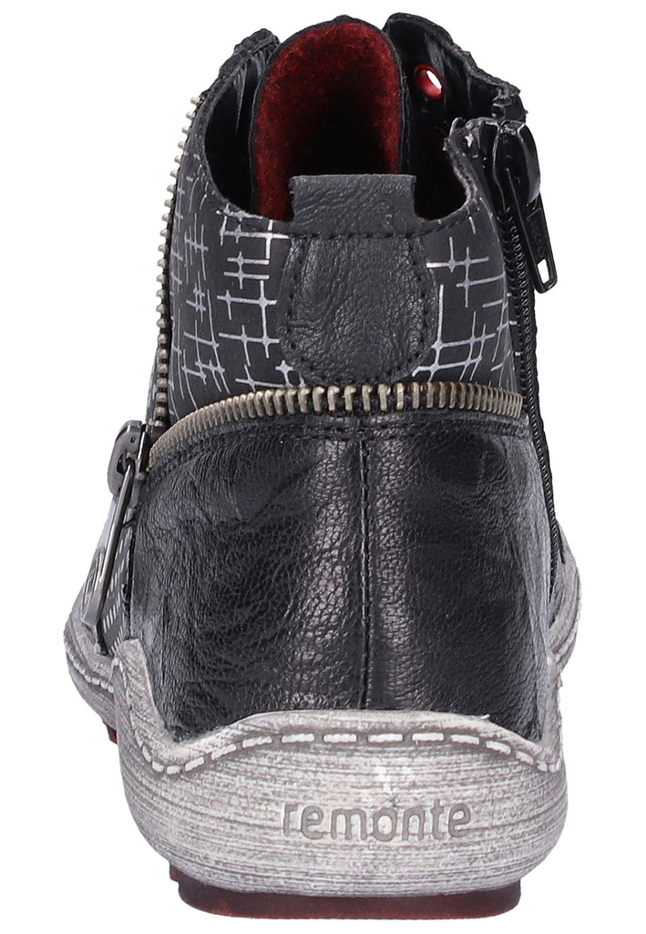 Remonte Stiefelette Leder Schwarz - surf4shoes