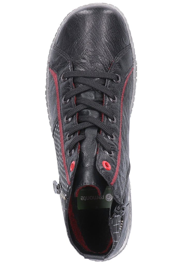 Remonte Stiefelette Leder Schwarz - surf4shoes