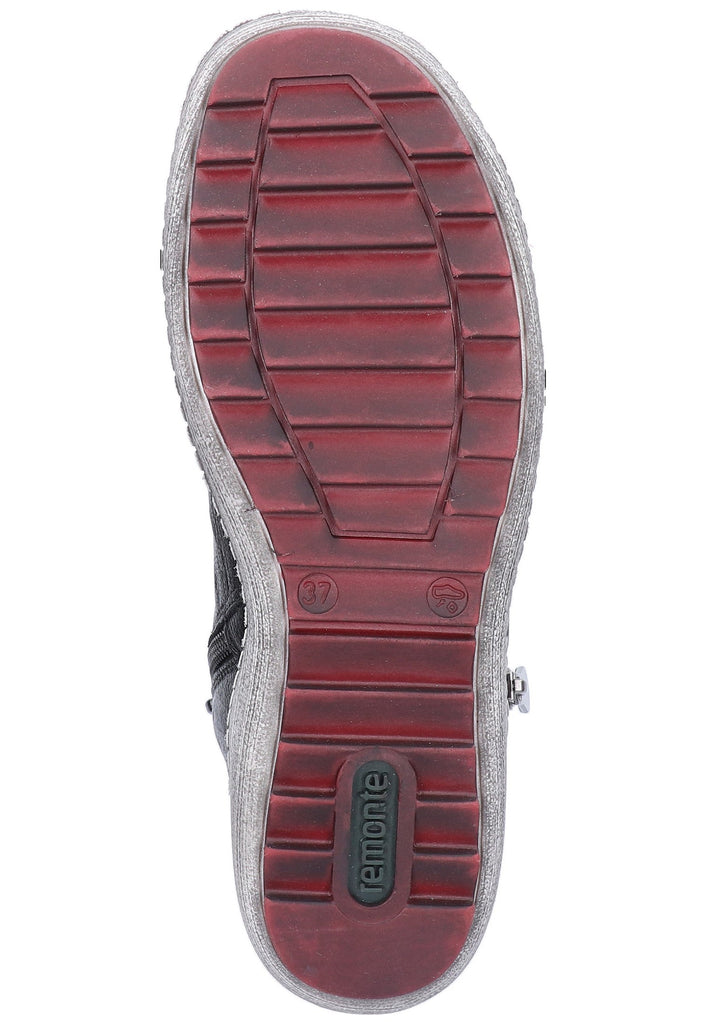 Remonte Stiefelette Leder Schwarz - surf4shoes