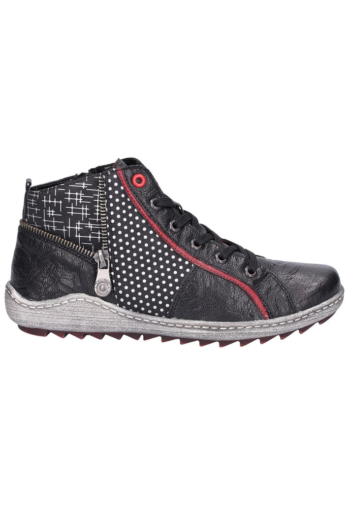 Remonte Stiefelette Leder Schwarz - surf4shoes