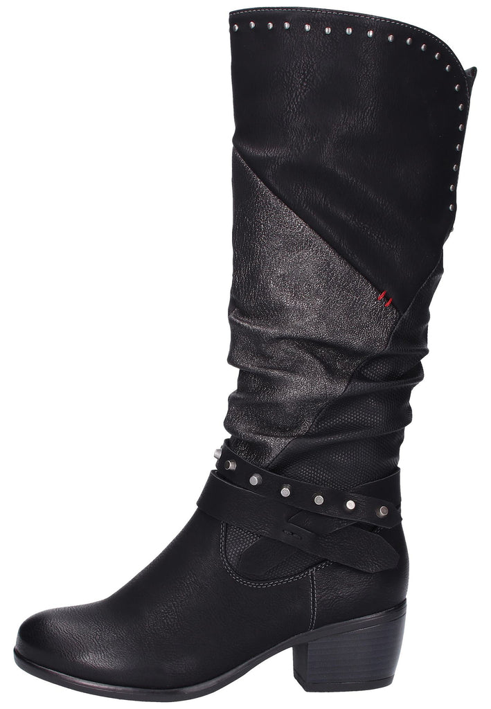 Remonte Stiefel Lederimitat Schwarz - surf4shoes