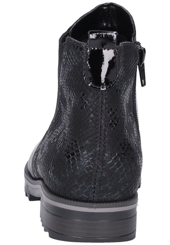 Remonte Stiefelette Leder Schwarz - surf4shoes