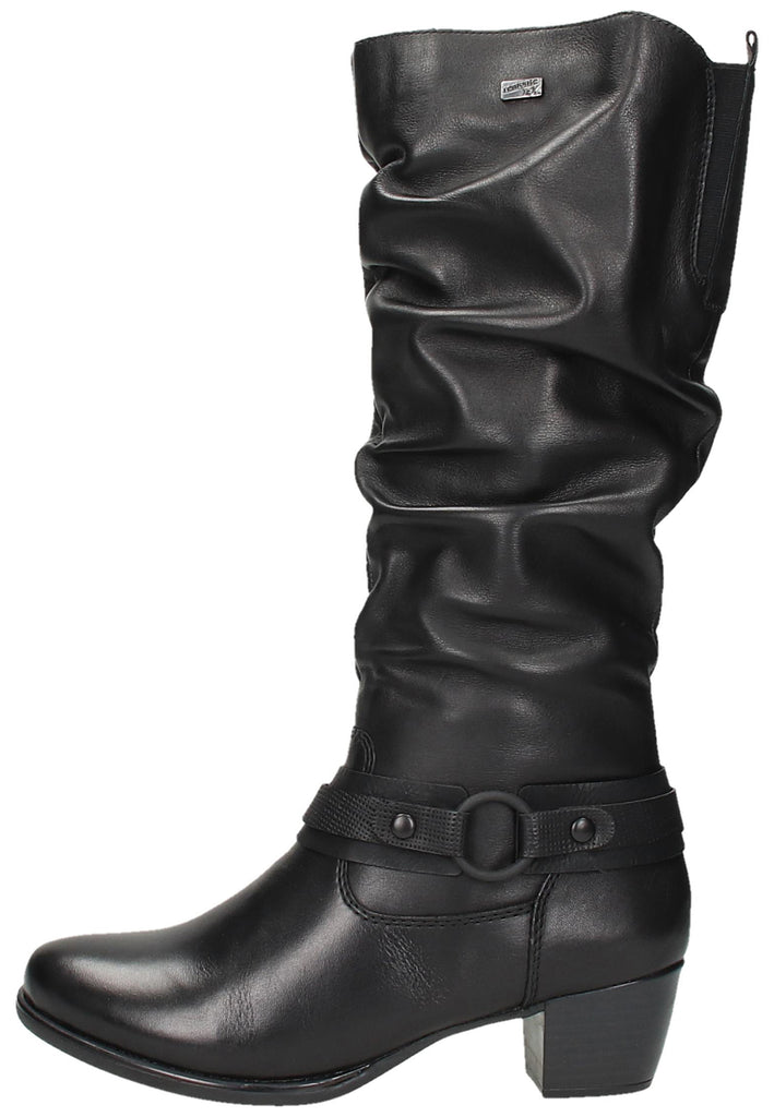 Remonte Stiefel Leder Schwarz - surf4shoes