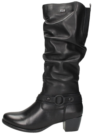 Remonte Stiefel Leder Schwarz - surf4shoes