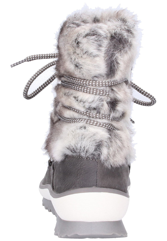 Remonte Stiefelette Leder/Textil Grau Warmfutter - surf4shoes