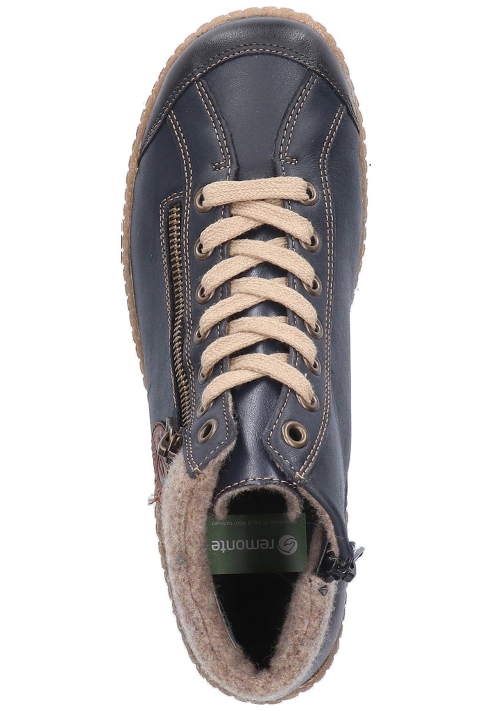 Remonte Stiefelette Leder Blau - surf4shoes