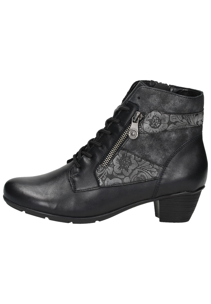 Remonte Stiefelette Leder Schwarz - surf4shoes