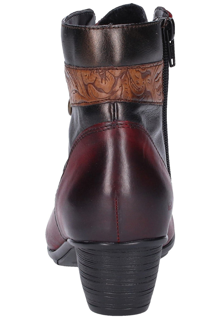 Remonte Stiefelette Leder Rot - surf4shoes