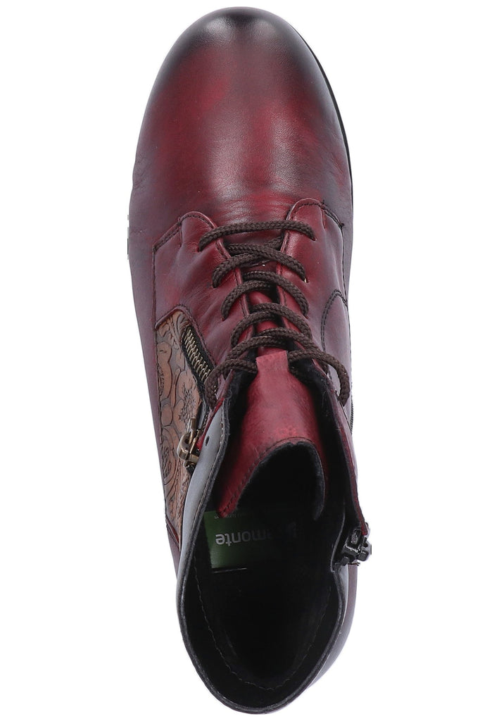 Remonte Stiefelette Leder Rot - surf4shoes