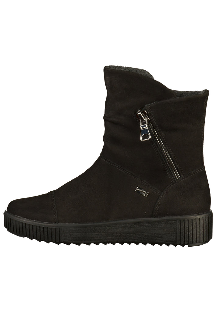 Remonte Stiefelette Leder Schwarz - surf4shoes