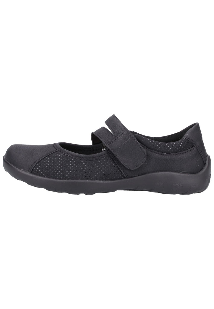 Remonte Ballerinas Lederimitat Schwarz - surf4shoes
