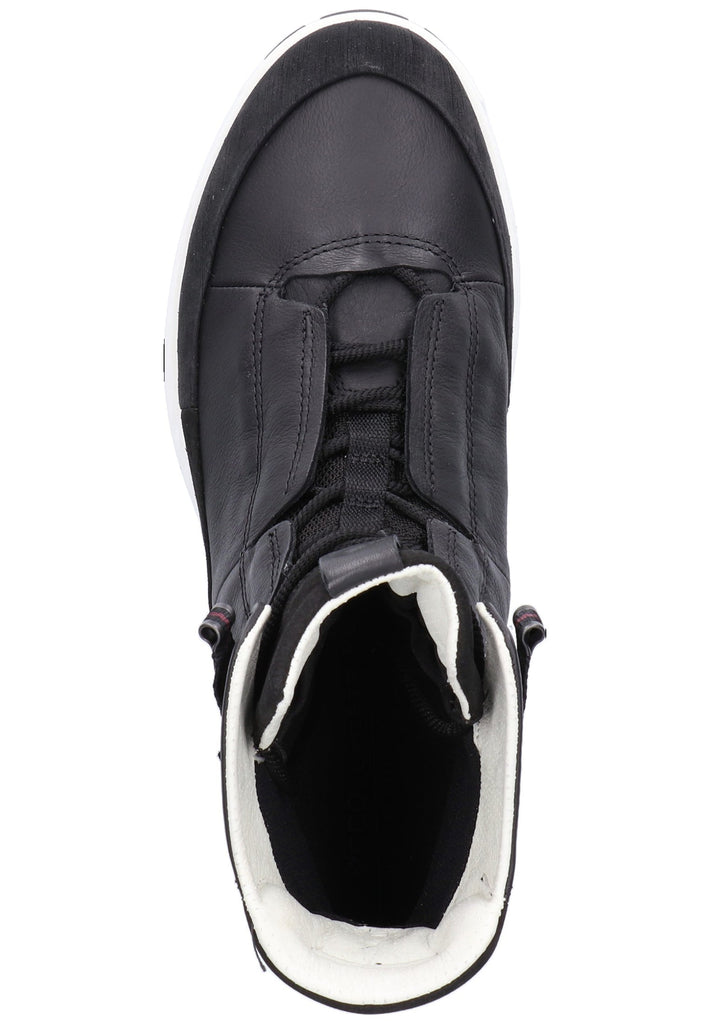 ecco Stiefelette Leder/Textil Schwarz - surf4shoes