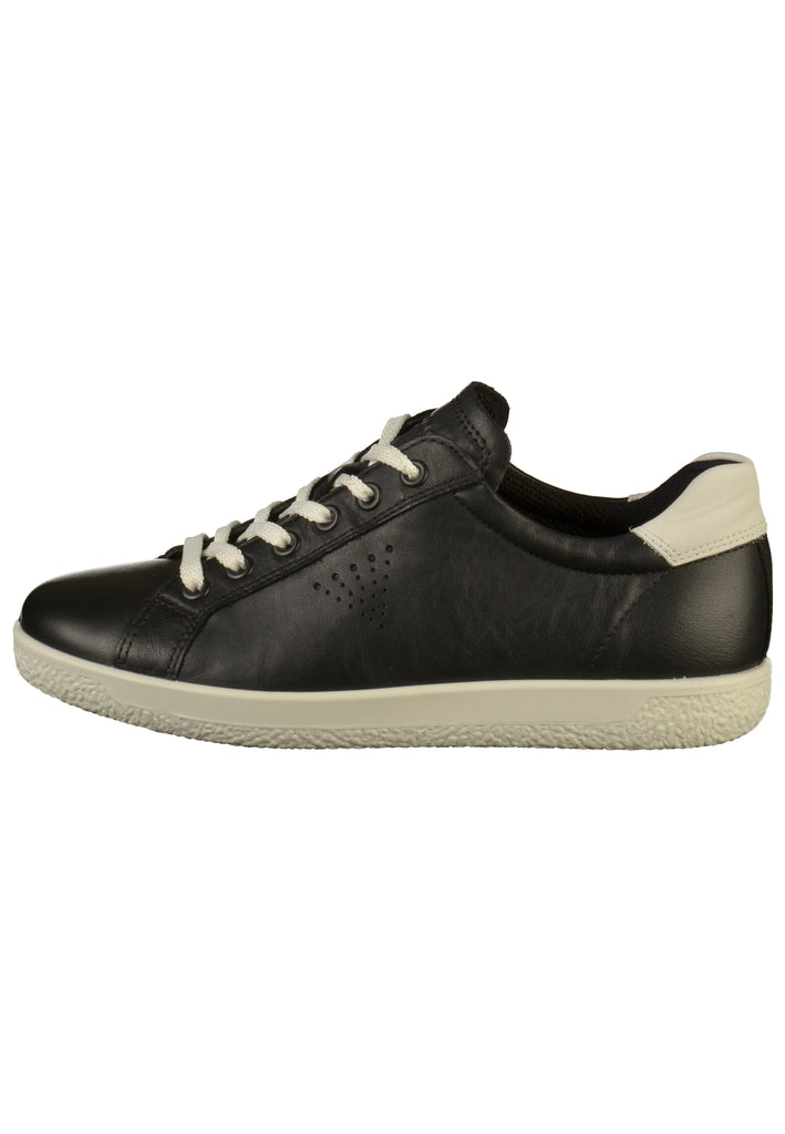 ecco Sneaker Leder Schwarz - surf4shoes