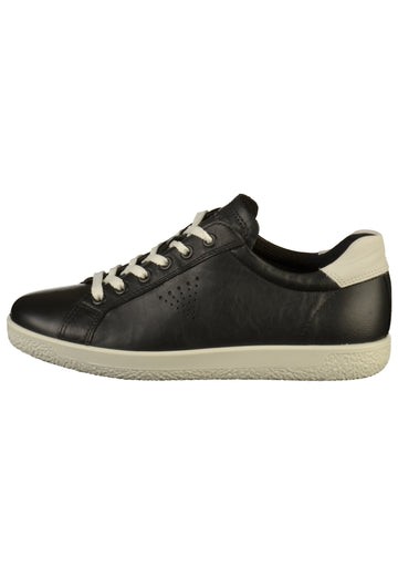 ecco Sneaker Leder Schwarz - surf4shoes