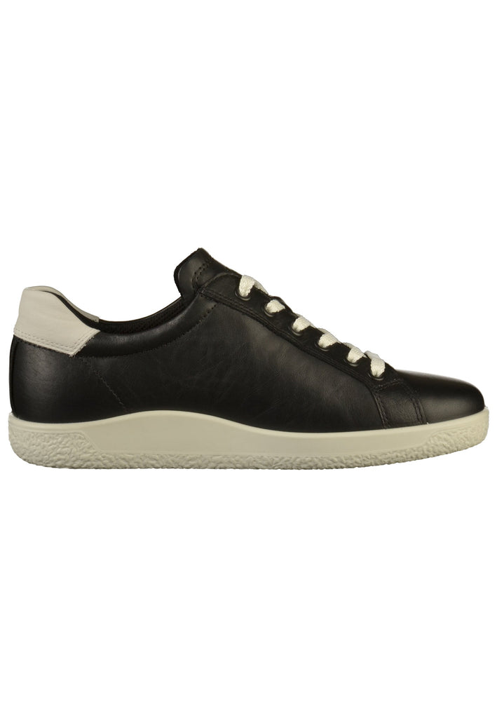 ecco Sneaker Leder Schwarz - surf4shoes