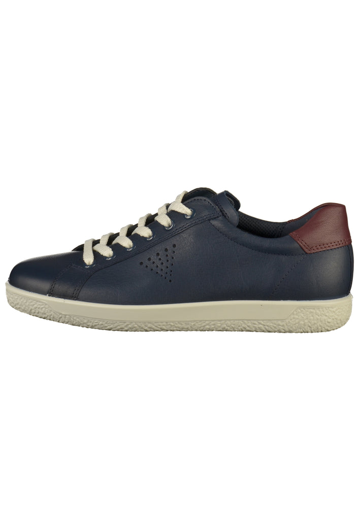 ecco Sneaker Leder Blau - surf4shoes