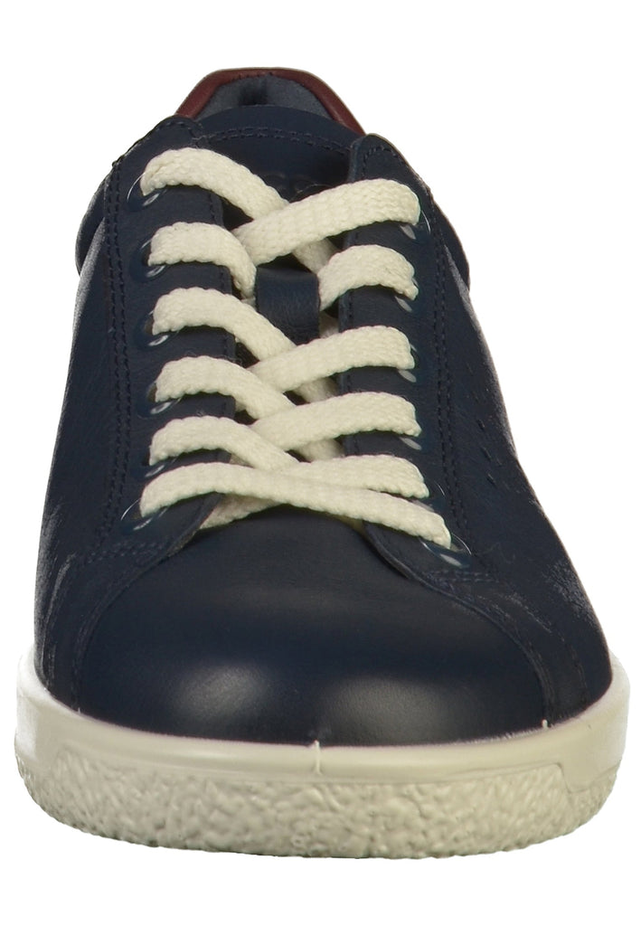 ecco Sneaker Leder Blau - surf4shoes
