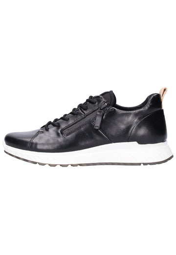 ecco Sneaker Leder Schwarz - surf4shoes
