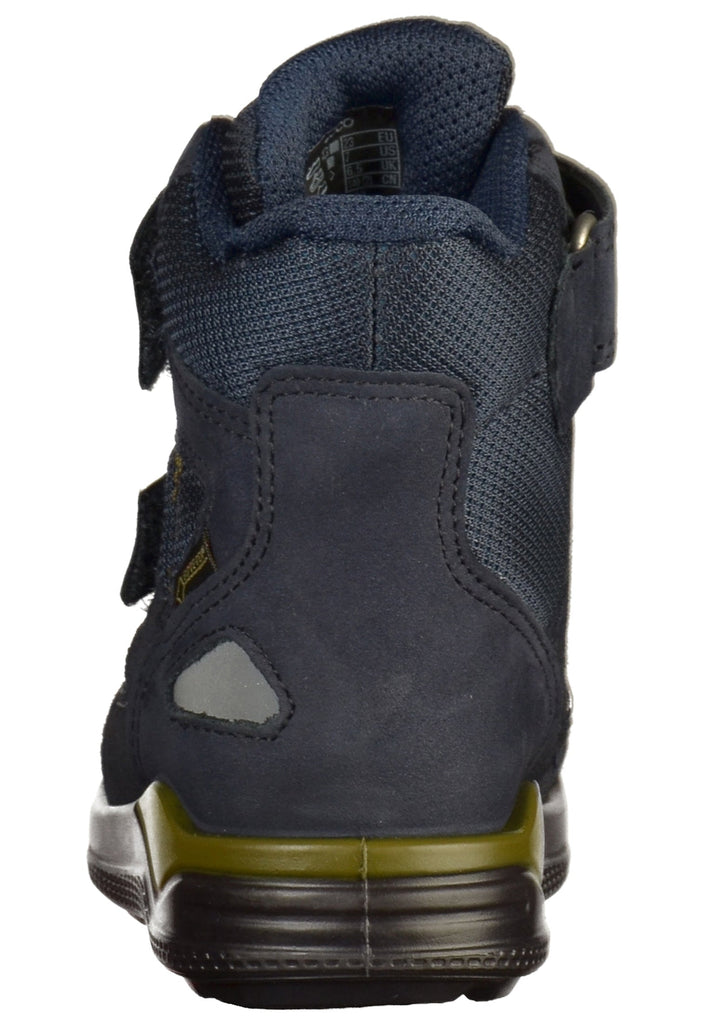 ecco Stiefel Leder/Textil Blau - surf4shoes