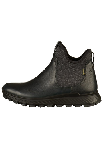 ecco Stiefelette Leder/Textil Schwarz - surf4shoes