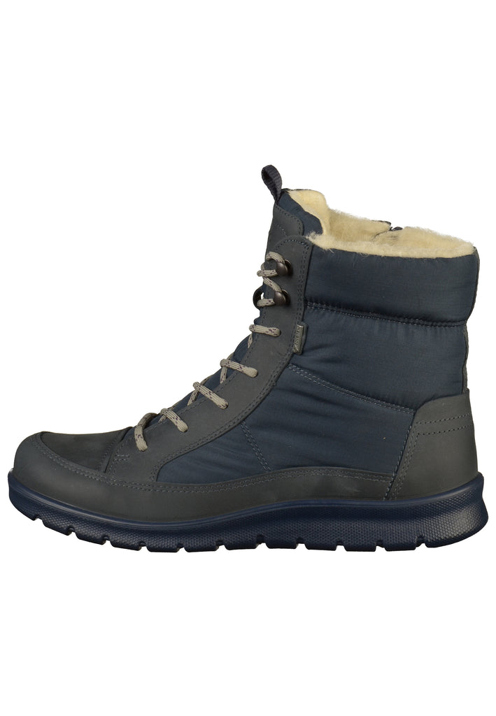 ecco Stiefelette Leder/Textil Blau - surf4shoes