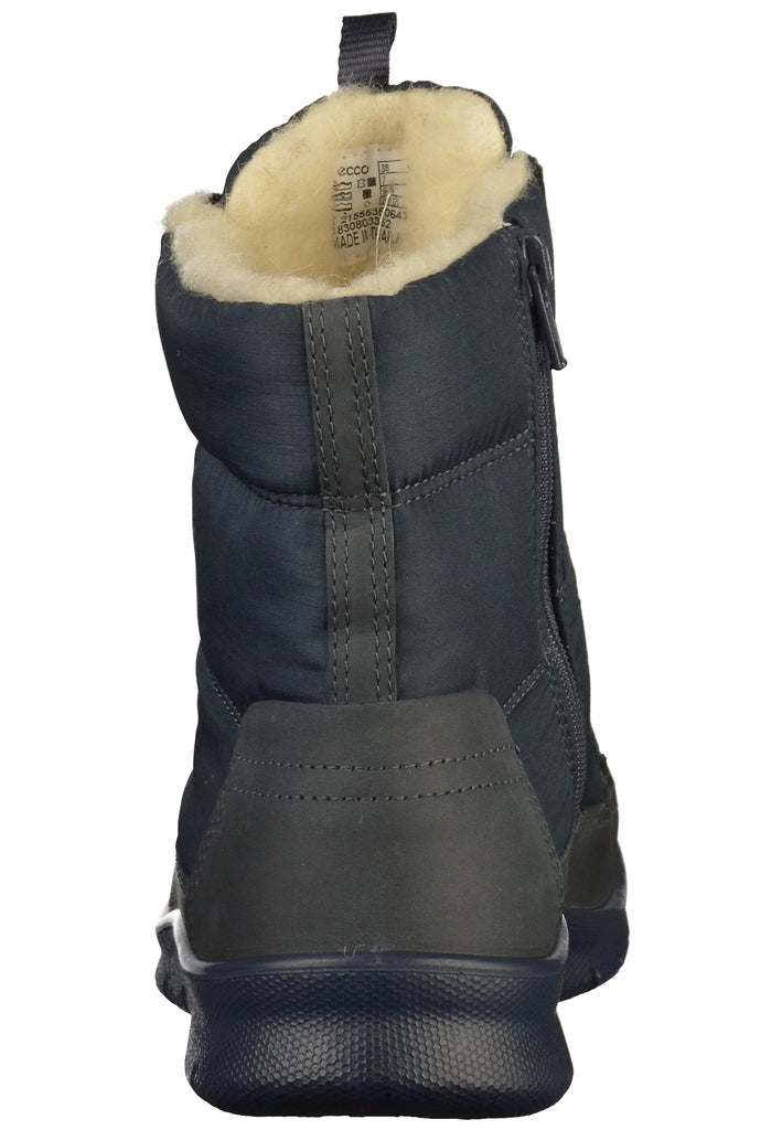 ecco Stiefelette Leder/Textil Blau - surf4shoes