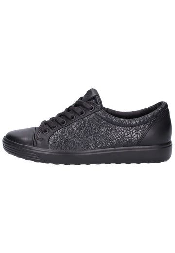 ecco Sneaker Leder Schwarz - surf4shoes