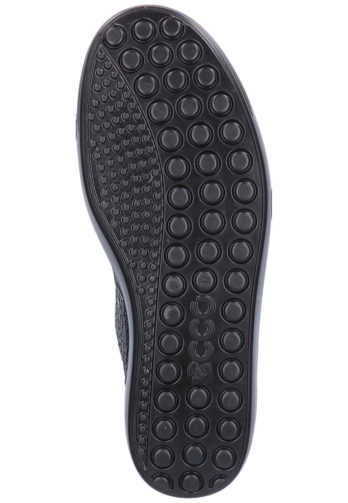 ecco Sneaker Leder Schwarz - surf4shoes