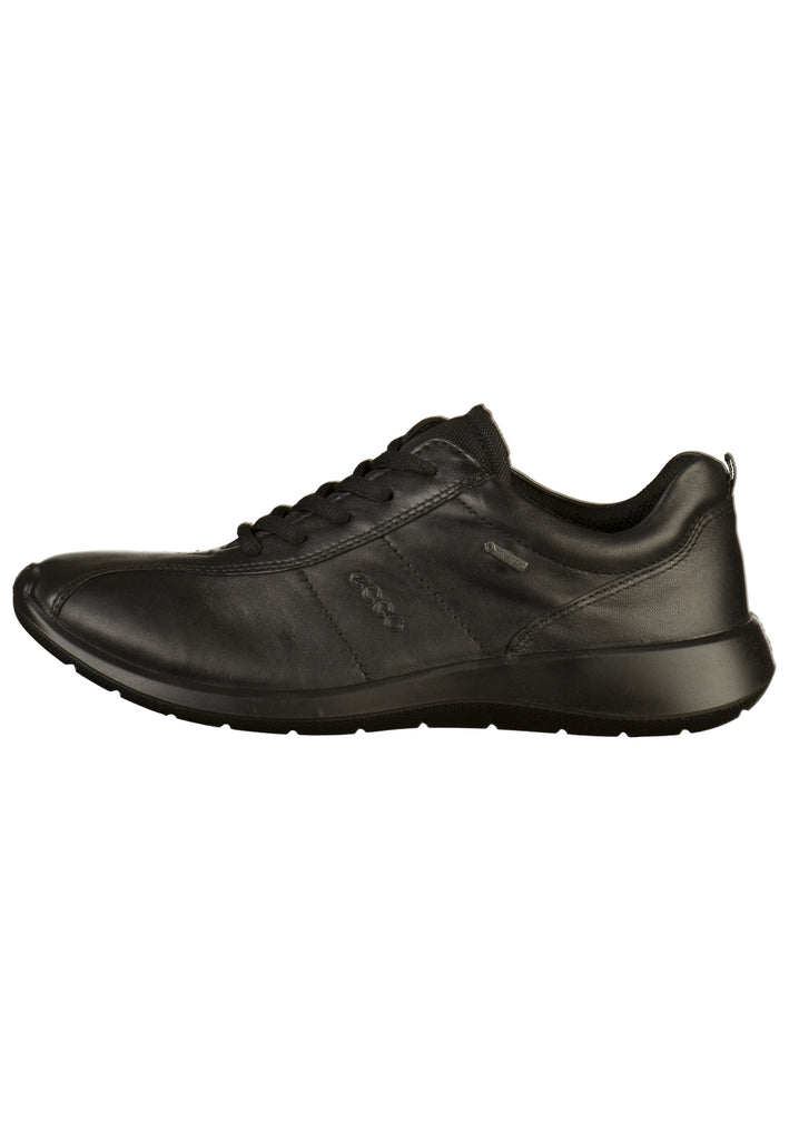 ecco Sneaker Leder Schwarz - surf4shoes