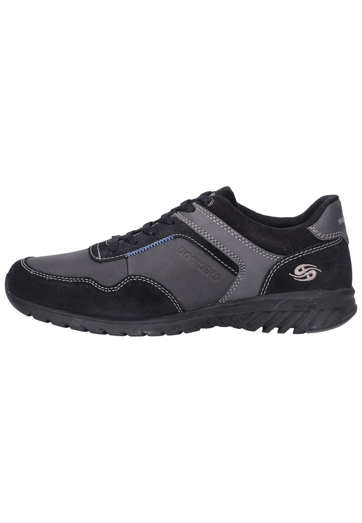 Dockers Halbschuhe Lederimitat/Textil Schwarz - surf4shoes