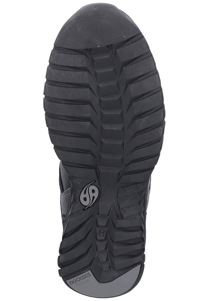 Dockers Halbschuhe Lederimitat/Textil Schwarz - surf4shoes