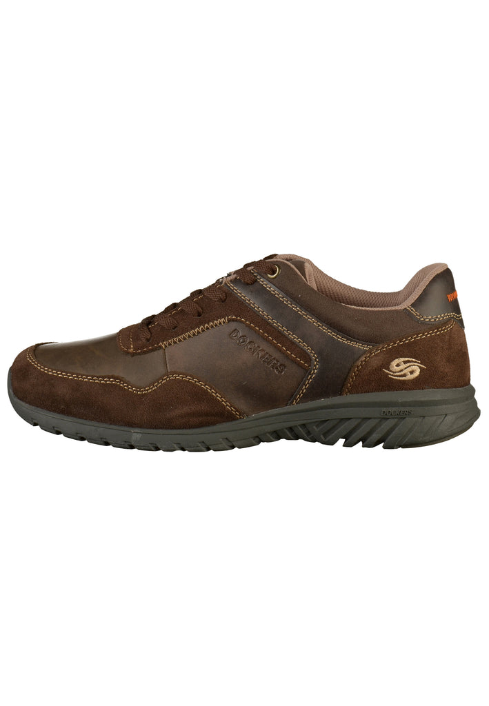 Dockers Halbschuhe Lederimitat/Textil Braun - surf4shoes