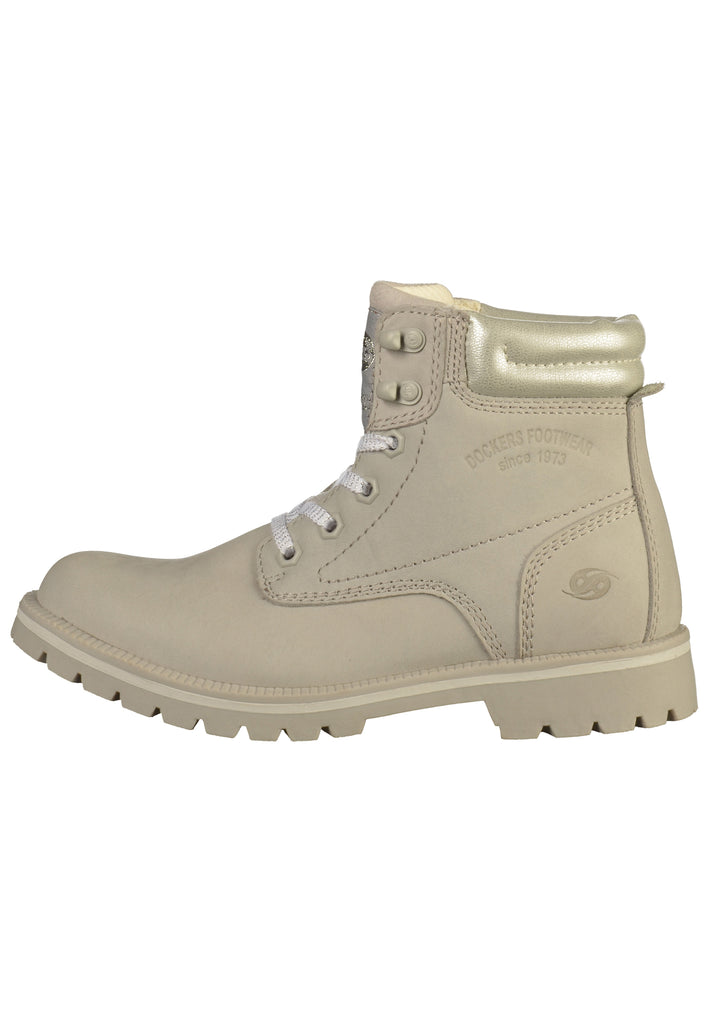 Dockers Stiefelette Leder Hellgrau - surf4shoes